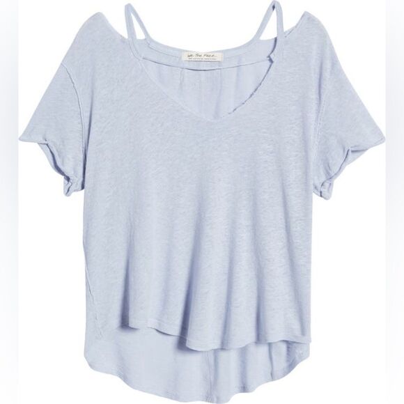 FREE People Over U Tee In Blue Moon - Picture 4 of 5